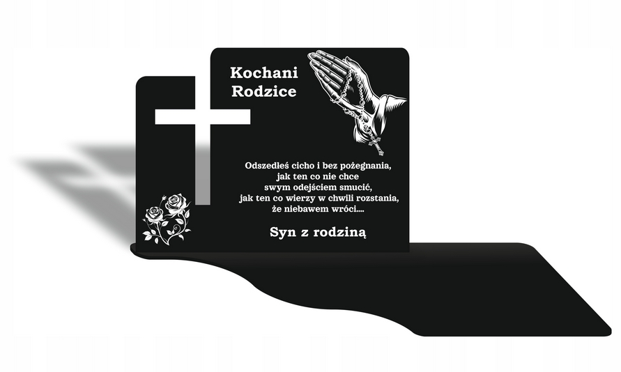 Personalizovaná podložka pod sviečky na hrob s gravírovaním